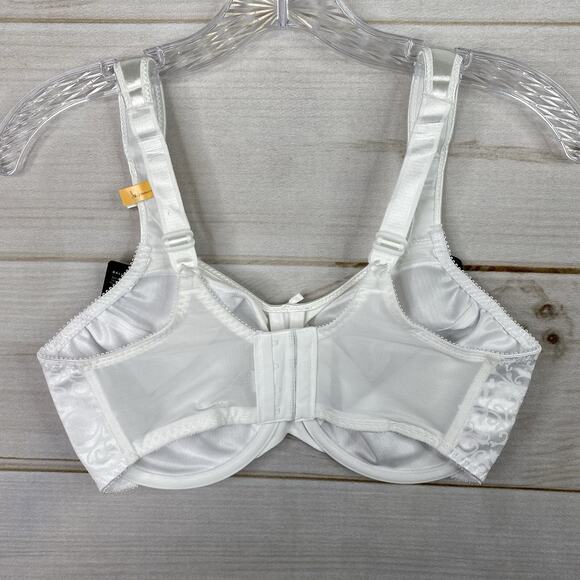 Bali Bra 34DD White Minimizer Underwire Comfort Cushion Straps Smooth NWT - Picture 6 of 10